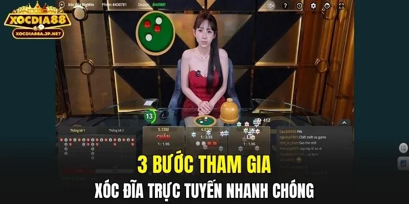3 bước tham gia xóc đĩa trực tuyến nhanh chóng