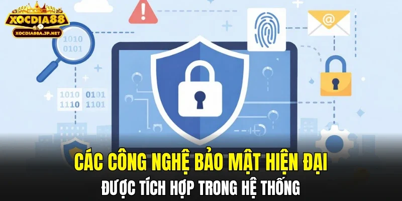 Các công nghệ bảo mật hiện đại được tích hợp trong hệ thống